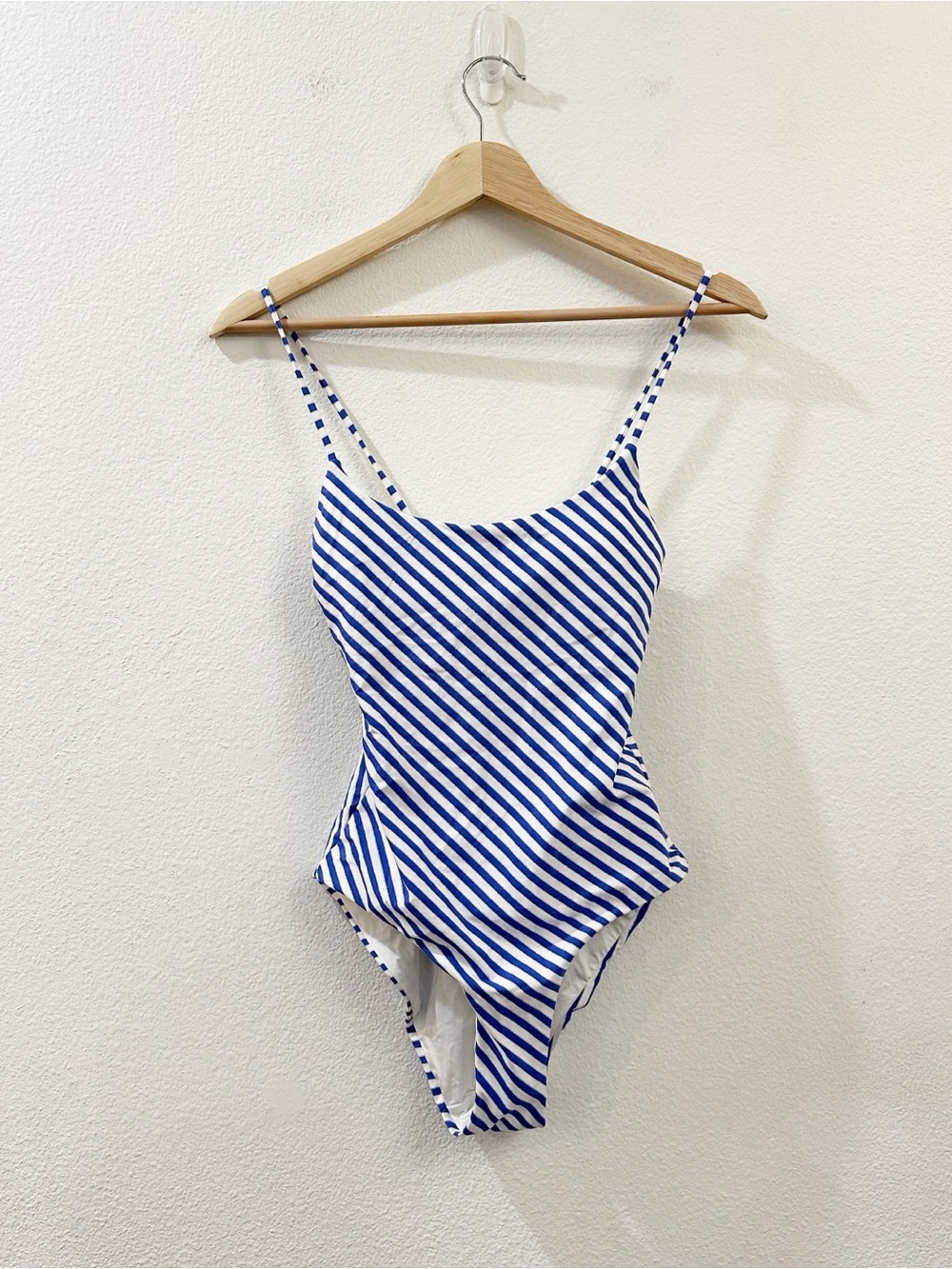 Onia Gabriella One Piece Blue Stripe Swimsuit‎ Size Small